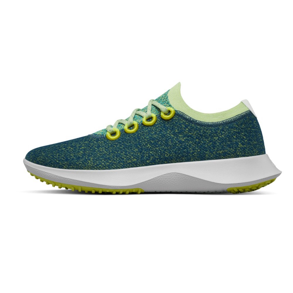 Allbirds Women\'s Running Shoes Green - Wool Dasher Mizzles - 28091GYEX